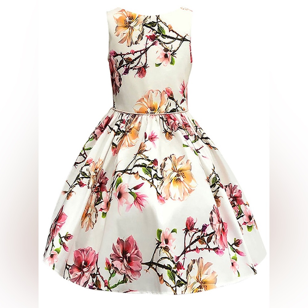 Flower Girl Dress in Lilian Purple and Champagne Blush